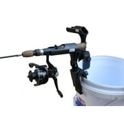 BroCraft Ice Fishing Bucket Rod Holder / Ice Fishing Shelter Rod Holder/ Ice Fishing sled Rod Holder
