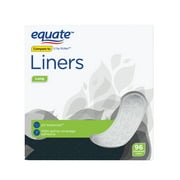 Equate Liners, Long, Unscented, Light Absorbency, 96 Count