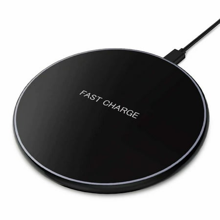 Fast Wireless Charger  Slim Qi Wireless Charging Pad 10W Compatible Samsung Galaxy Note10/S10/Note9/S9/Note8/S8/S7  7.5W for iPhone 11/11 Pro/11 Pro Max/Xs Max/Xs/XR/X/8/8+ (Micro-USB  Black) price history on PriceWatchPro