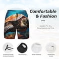 thumbnail image 5 of Lsque Mens Swim Trunks Realistic Turtle Pattern - Bathing Suit Compression Liner - Beach Swim Shorts Swimwear - (S-3XL) - Stretch Quick Dry -Small, 5 of 9
