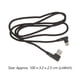 thumbnail image 3 of Cable USB tipo C trenzado en ángulo recto, USB 2.0 a USB-C de 90 grados, cable de datos, cargador para carga y transmisión de datos (negro), 3 of 5