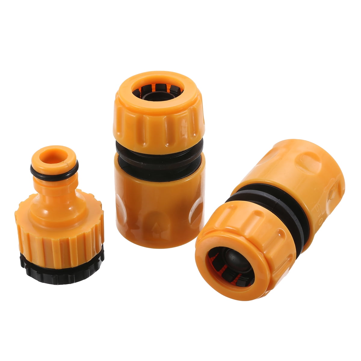 3PCS 1/2"3/4" Garden Hose Water Pipe Quick Connector Tube Fitting Tap Adapter 