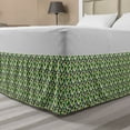 thumbnail image 1 of Artichoke Bed Skirt, Vivid Colored Artichokes Cooking Food Eating Groceries Vegan Options, Elastic Bedskirt Dust Ruffle Wrap Around for Bedding Decor, 4 Sizes, Yellow and Fern Green, by Ambesonne, 1 of 2