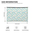 thumbnail image 3 of Hirioo Daisy Floral A for Paper Reusable Cosmetic Bag Zipper Encouragement Travel Pouch Toiletry Bag for Women Girls, 3 of 7