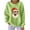 Green, variant on Yangnuo Womens Trendy Casual Christmas Theme Crew Neck Sweatshirts 2025 Ladies' Fashionable Loose Casual Letter Printed Long Sleeved Round Neck Sweatshirt Top