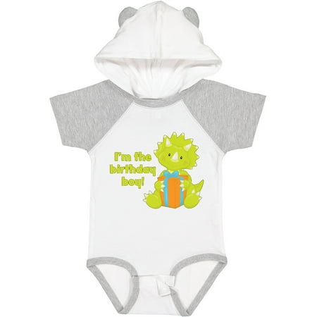 

Inktastic I m the Birthday Boy Triceratops Dinosaur Party Gift Baby Boy Bodysuit