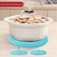 thumbnail image 3 of Food Cover, Food Storage Silicone Lids Adjustable Size Silicone Microwave Lid Splash Guard with Grip Handle Easy to Use Dishwasher Safe Food Cover for Kitchen and Home, 3 of 7
