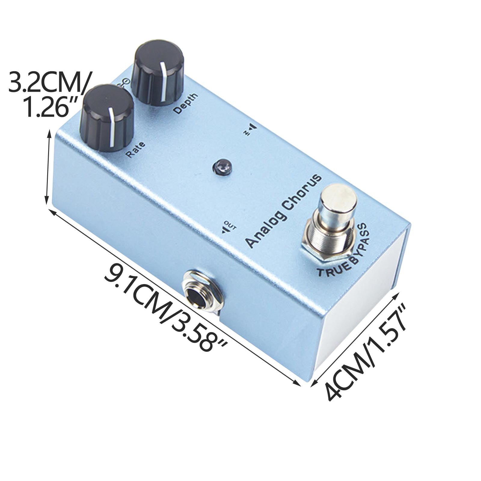 1 Packs Guitar Effects Pedal Metal Distortion Overdrive with Reverb Chorus Sound for Electric Guitar Professional Stage Performance Compact Stompbox Multi Effects Processor