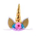 thumbnail image 2 of Niños Bebé Flor de Lentejues Cuerno Diademas Banda Cabello Elegante - Oro Yuyangstore Venda del pelo, 2 of 8