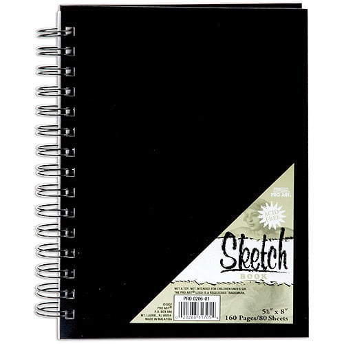 Pro Art Spiral Bound Sketch Book, 80 Sheets
