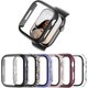 thumbnail image 1 of 6 Pack Case for Apple Watch Series 3/2/1 42mm with Tempered Glass Screen Protector, High Definition Scratch Resistant Hard PC Bumper Cover for Apple Watch Accessories (6 Colors, 42mm), 1 of 5