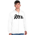 thumbnail image 5 of Mr Husband To Be Newlywed Groom Zip Hoodie Sweatshirt Men Brisco Brands S, 5 of 6