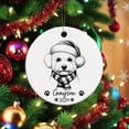 thumbnail image 3 of Customized Bichon Frise Ornament Xmas Tree 2025, Personalized Bichon Frise Pencil Drawing Name & Year Ornament, Bichon Frise with Santa Hat Ornament, Gifts for Bichon Frise Lovers j5ETVc, 3 of 6