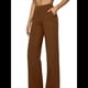 thumbnail image 1 of Pantalones de Yoga para Mujer, de Pierna , con Bolsillos, Cintura Alta, Elásticos, Informales, Deportivos. Marrón Oscuro M, 1 of 6