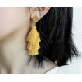 thumbnail image 2 of Colorful Layered Tassel Earrings Bohemian Tiered Tassel Stud Dangle, 2 of 2