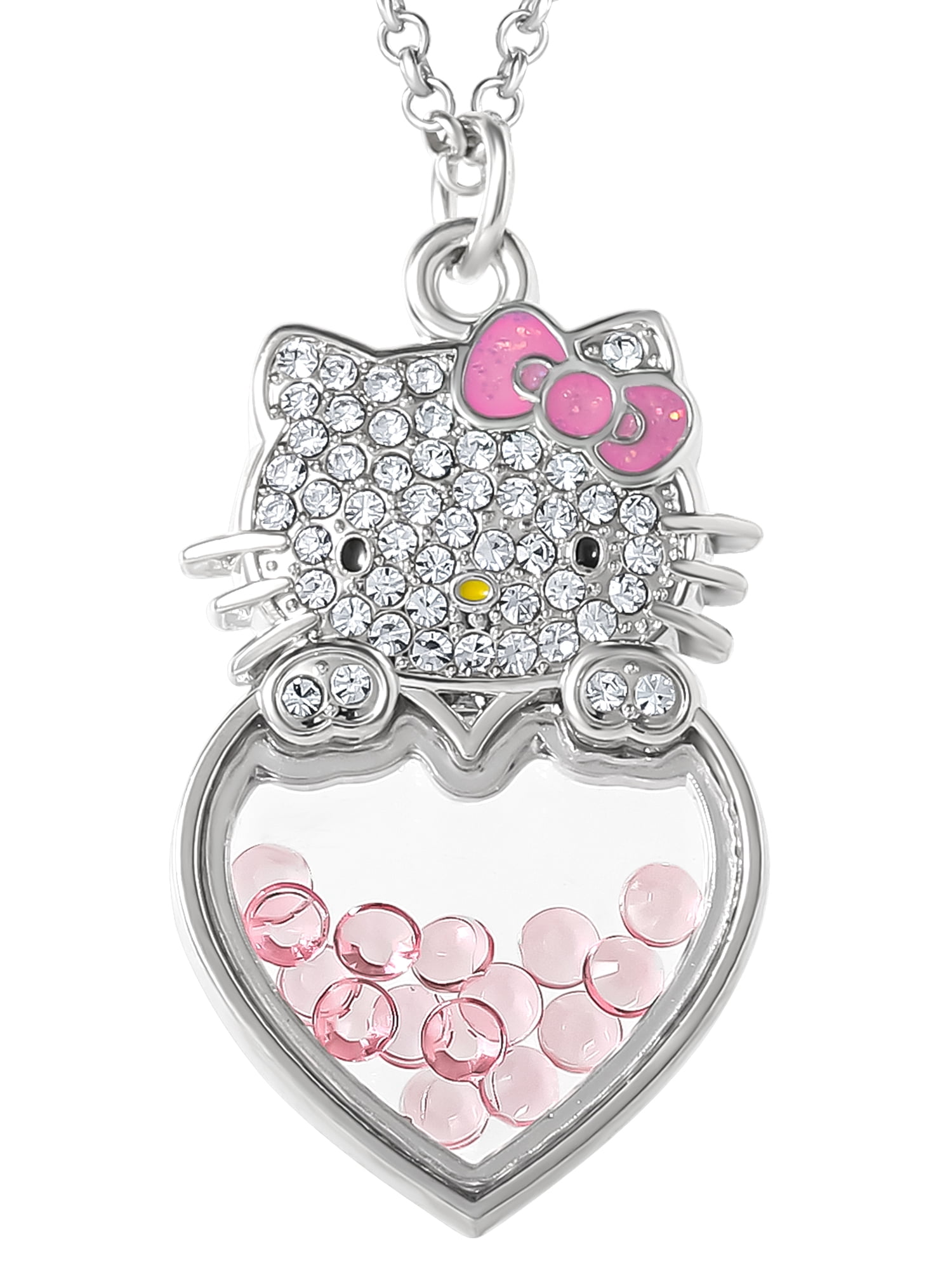 Sanrio Hello Kitty Cry Shaker Pendant Necklace with Adjustable Chain