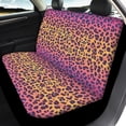 thumbnail image 3 of Pzuqiu Colorful Leopard Car Seat Cover Full Set 4 Pack Lightweight Vehicle Cushion Protectors Interior Accessories Easy to Install Automotive Interior Accessories Universal Fit Most Sedans, 3 of 7