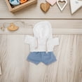 thumbnail image 4 of Conjunto de ropa para muñecos de peluche: Sudadera con capucha y pantalones para osito de peluche. Ropa adorable para muñecos de 30 cm. Ideal para que los niños jueguen con sus peluches., 4 of 8