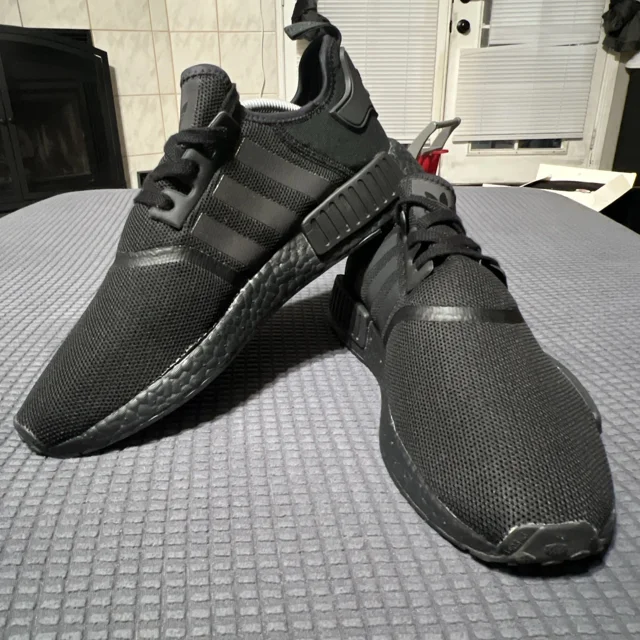 Size 11 NMD R1 Triple Black Mens S31508 Used No Box