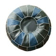 thumbnail image 2 of Housse de Pouf Marocain en Cuir PU Boho avec Rangement, Housse de Coussin de Sol, Bohème, Bleu, Rond, 2 of 9