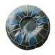 thumbnail image 2 of Puf marroquí de piel sintética con bordado artesanal, estilo nórdico, sin relleno. Ronda azul, 2 of 9