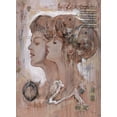 thumbnail image 2 of Wiley, Marta 24x32 Gold Ornate Wood Framed with Double Matting Museum Art Print Titled - Poetry II, 2 of 4