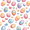 Pastel Easter Pattern, variant on Yayeee Bath Rug for Bathroom Floor Non Slip Rectangle Fluffy Soft Absorbent Mat, 16"x24", UFO with Hearts Pattern