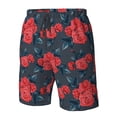 thumbnail image 5 of Naloa Rose Flowers Men's Beach Shorts, Surfing shorts, Swim trunks, Quick Dry Swim Trunks for Surfing Beach Fun - XX-Large, 5 of 9