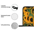 thumbnail image 4 of Salouo Sunflowers 7 for Oven Mitts and Potholders BBQ Gloves-Oven Mitts and Pot Holders Non-Slip Cooking Gloves for Cooking Baking Grilling (4-Piece Set), 4 of 6