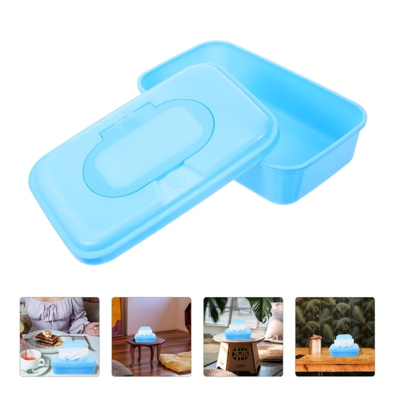 Niceauty 3Pcs Reusable Wipe Holders with Practical Cover Assorted Colors Compact Lightweight Organizer