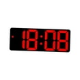 thumbnail image 2 of GUOOL Horloge Murale Numérique à Intensité Réglable, Réveil de Bureau à DEL pour Adultes, Apprentissage, Rouge, 2 of 9