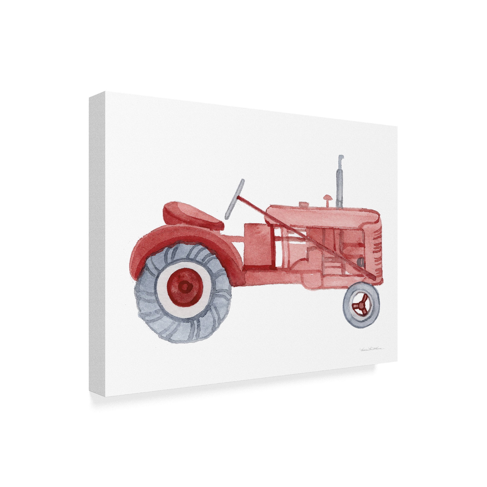 Trademark Fine Art 'Life on the Farm Tractor Element' Canvas Art by Kathleen Parr McKenna