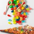 thumbnail image 3 of 100pcs Candy Cone Bag Party Popcorn Ice Cream Cookies Biscuits Storage Plastic Cone Pouch  Pumpkin  17x33cm, 3 of 6
