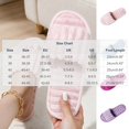 thumbnail image 3 of Risckoth Women's Fuzzy Slippers Open Toe Quilted Design Scalloped Edge Cozy Indoor Slides, Pink, 3 of 5
