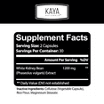 thumbnail image 2 of Kaya Naturals White Kidney Bean - Carb Blocking Supplement - 100% Pure Fat Absorber for Weight Support, Helps Metabolize Fats, Clinically Tested, Promotes Healthy Body Weight - 60 Capsules, 2 of 8