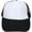 Black White, variant on DOVACKA Adjustable Snapback Trucker Hat, Foam Mesh Solid Color Lightweight Headwear for Men & Women