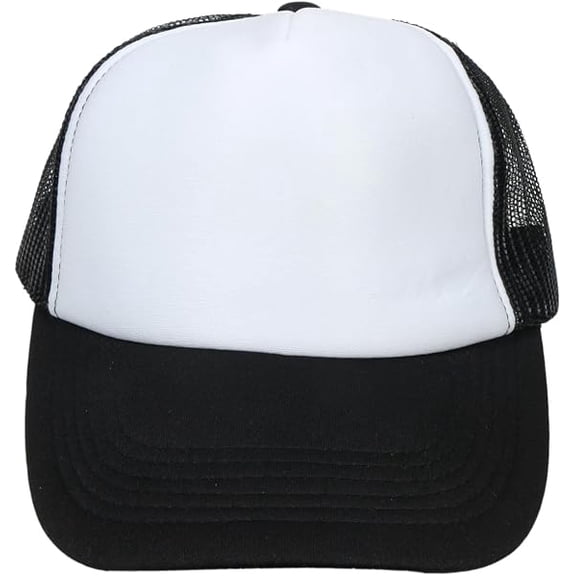DOVACKA Adjustable Snapback Trucker Hat, Foam Mesh Solid Color Lightweight Headwear for Men & Women