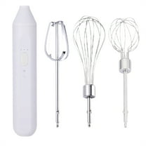 Uioepy Mini Hand Mixer Handheld Kitchen Mixer Egg Beater USB Rechargeable Hand Mixer for Baking Cake Egg White Yeast Dough Include 3 Stainless Whisk Home and kitchen White