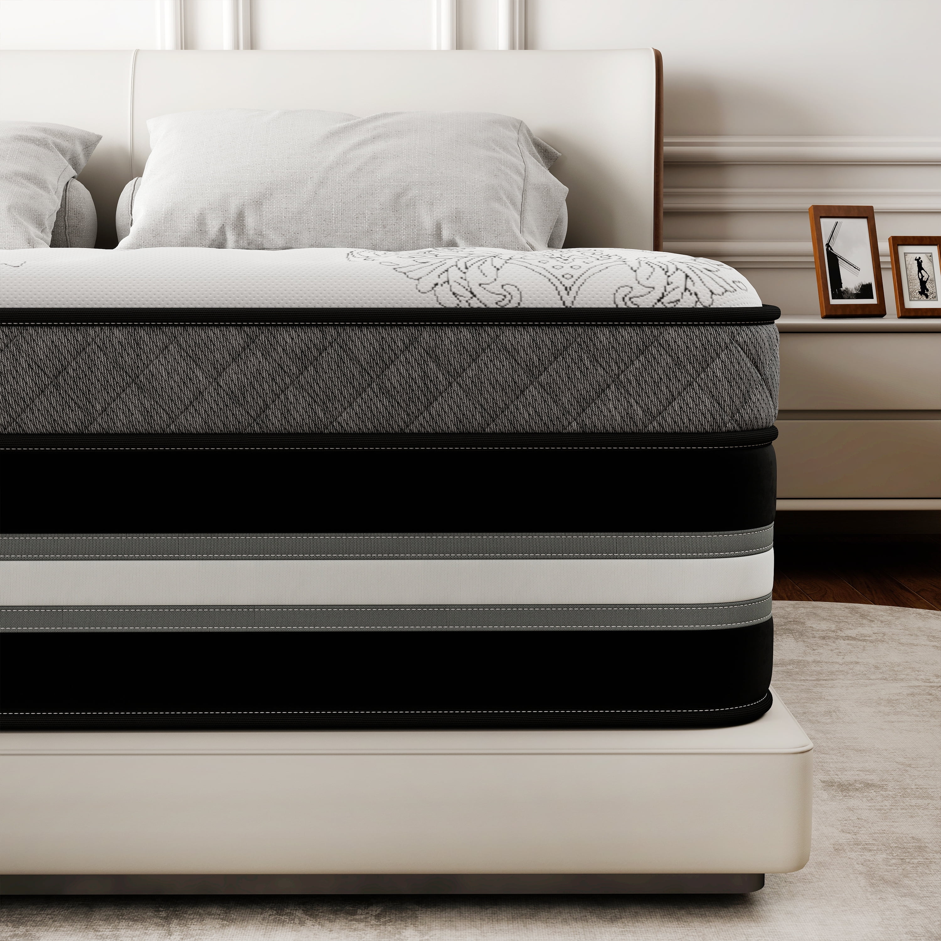 lemontalking 12 Inch Twin Mattress Gel Memory Foam Spring Hybrid Mattress In A Box