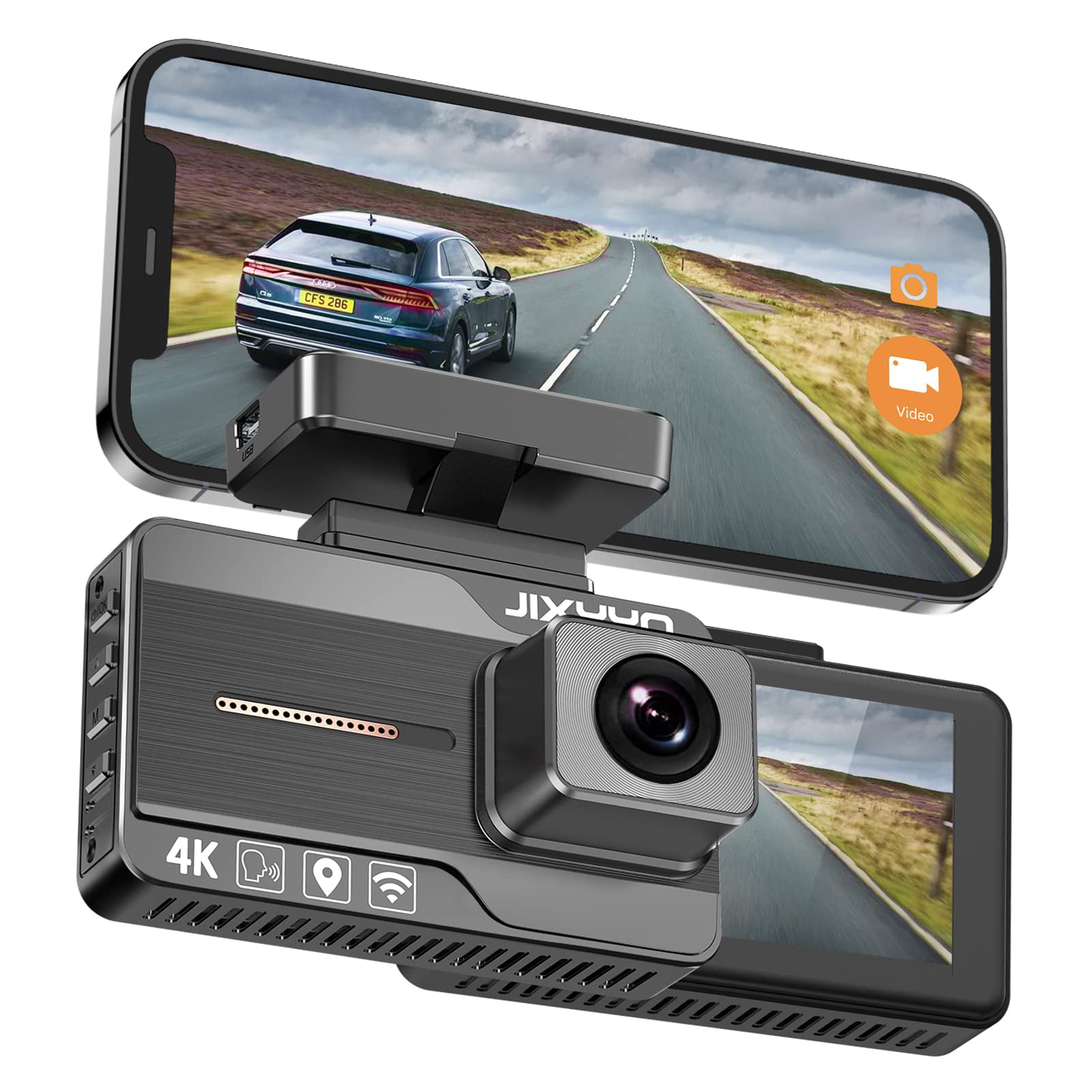 Dash Cam Front&Cabin 4K UHD Dual Dash Camera in Car Camera Dashboard Camera  Dashcam for Cars 170 Wide Angle Hdr with 1.5' LCD Display Night Vision  Built-in WiFi - China Car Video