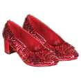 thumbnail image 5 of Ellie Shoes 1 Inch Heel Sequined Red Costume Slipper Shoe | Child X-Small Female, 5 of 7