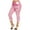 Pink, variant on fartey Womens Plus Size Capri Yoga Pants Slim Casual Faux Denim Print 3/4 Trousers Trendy Novelty Elastic High Waisted Leggings Soft Tummy Control Workout Yoga Capris, S-5XL