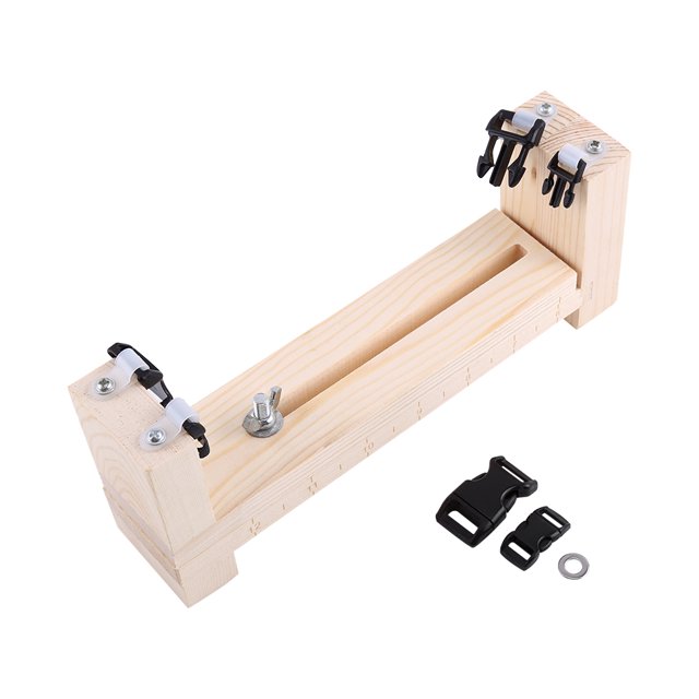 Plantilla de Paracord de madera para hacer pulseras, herramienta para tejer pulseras para actividades de bricolaje NikouMX Deportes