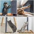 thumbnail image 4 of Mictong Cat Scratch Pad, 78.7 inches x 15.7 inches Trimmable Self Adhesive Carpet, DIY Climbing Cat Scratch Board, Used to Replace Mat Covering Pillar Furniture Protection, 1 piece, 4 of 4
