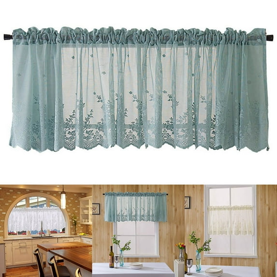 Dream Lifestyle Window Treatment Fine Workmanship Wide Application Polyester Romantic Flower Curtain Valance Household Supplies