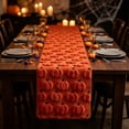 thumbnail image 6 of Thanksgiving Decorative Table Runner, Exquisite Embroidered Pumpkin Motif, Festive Table Banner, Elegant Dining Table Textile Ornament for Fall Harvest Holiday Home Tabletop Decoration, 6 of 7