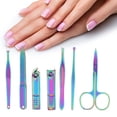 thumbnail image 4 of JUEGO DE CORTAÚNES DE ACERO INOXIDABLE, HERRAMIENTA DE MANICURA Y PEDICURA PARA SALÓN PROFESIVO, USO DOMÍSTICO, 4 of 7