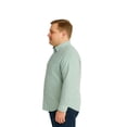 thumbnail image 3 of Big Kong Camisa Tallas Grandes Hombre Blanca Rayas Verdes Oversize, 3 of 5