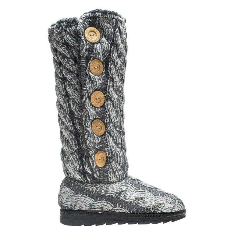 Sweater boots with buttons sale