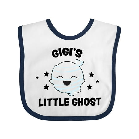 

Inktastic Cute Gigi s Little Ghost with Stars Gift Baby Girl Bib